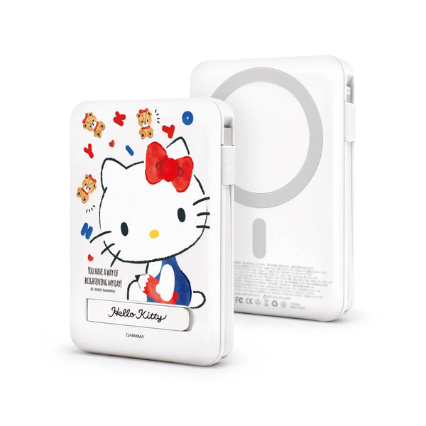 【門市發售】Garmma 永橙✖️Sanrio  Hello Kitty  10000mAh  數顯帶線磁吸外置充電器（只限香港發售，不設平郵）