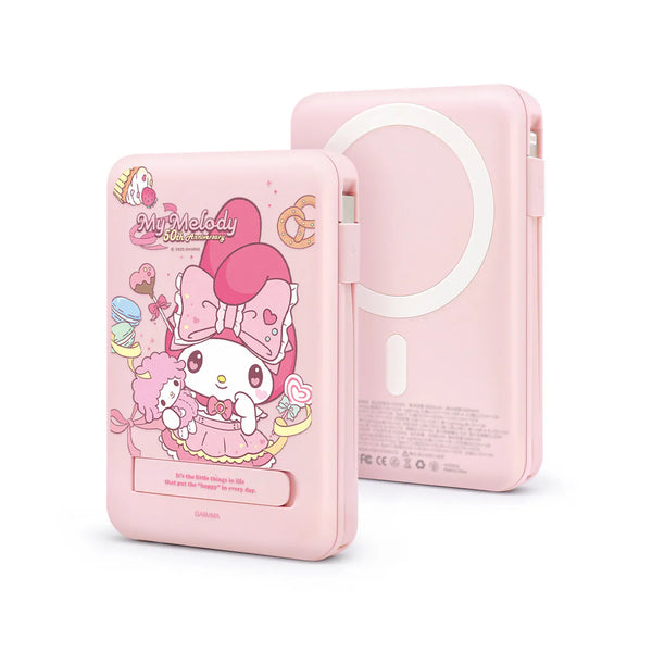 【門市發售】Garmma 永橙✖️Sanrio  10000mAh  數顯帶線磁吸外置充電器（只限香港發售，不設平郵）